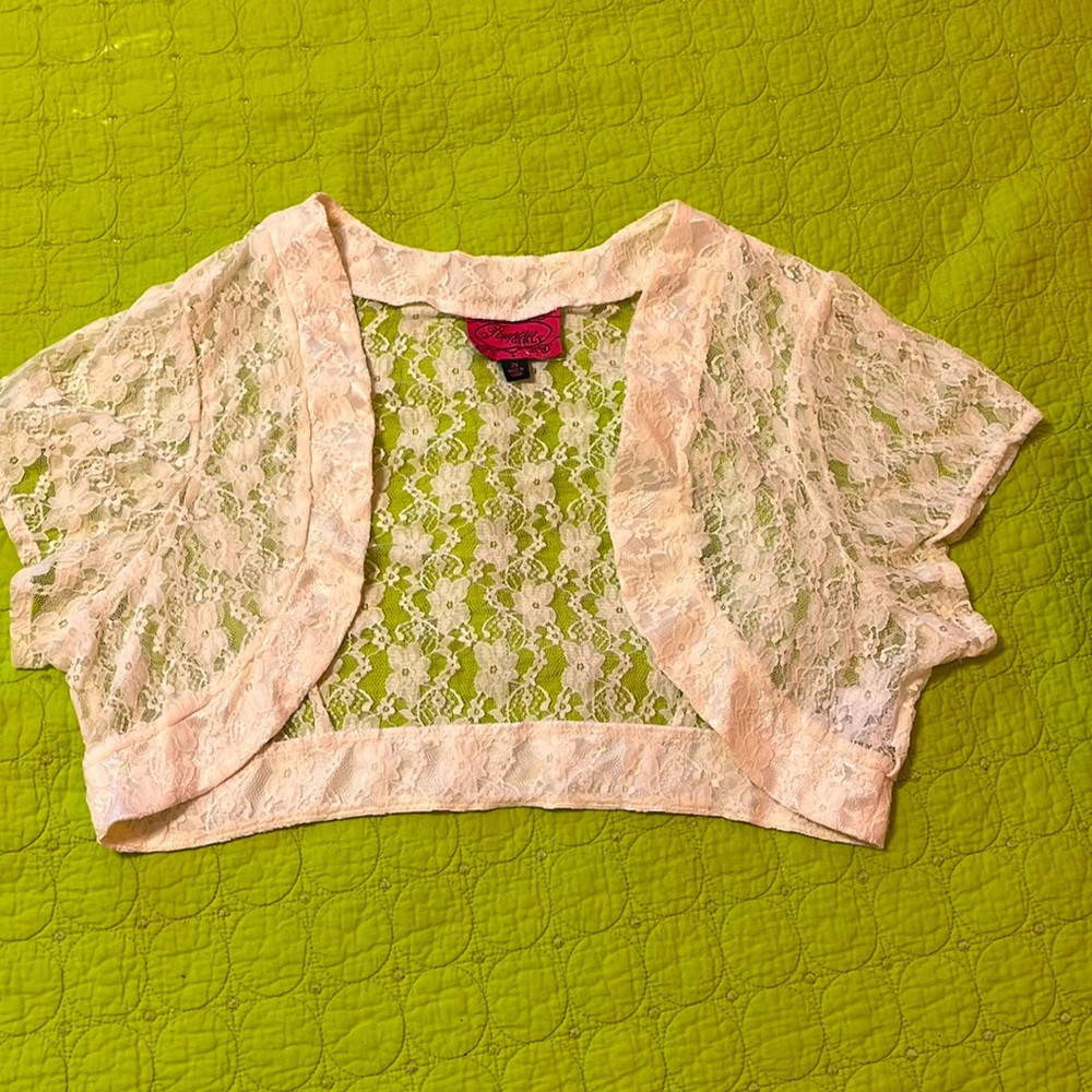 White lace knit